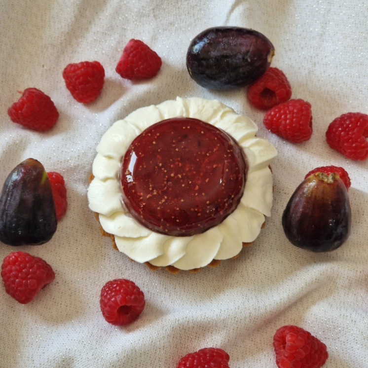 Tarte Fleur de Figues et Framboises