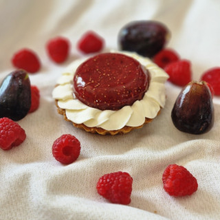 Tarte Fleur de Figues et Framboises