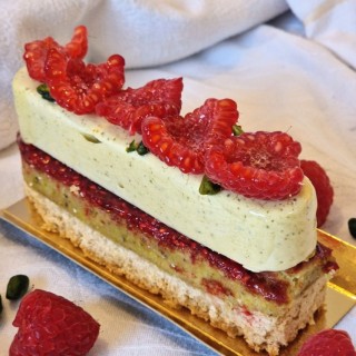 Le Finger pistache framboise