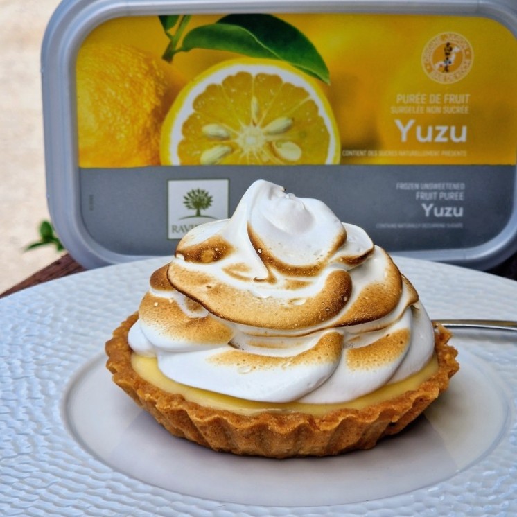 Tarte  citron/yuzu meringuée