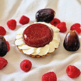 Tarte aux figues et framboises
