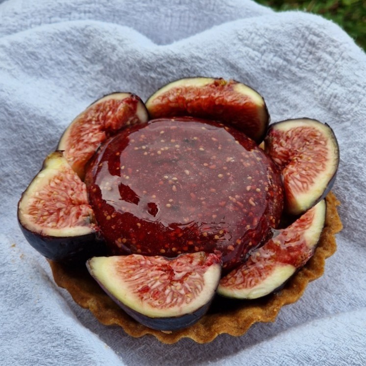 Tarte aux figues et framboises